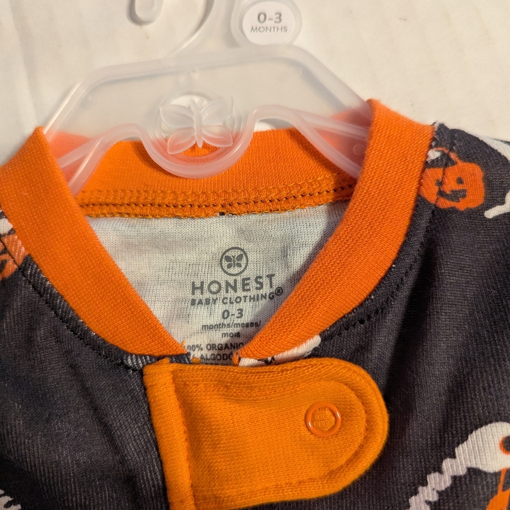 Infant Dinosaur/Halloween Onesie Outfit By Honest Size 0-3 Months BNWT - Picture 3 of 6